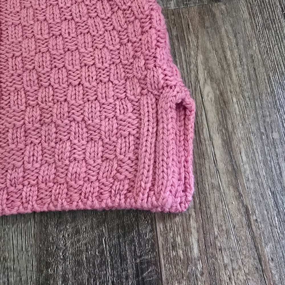 Aran Crafts Sweater Womens XL Pink 100% Merino Wool Cable Knit Made in Ireland - Picture 5 of 13